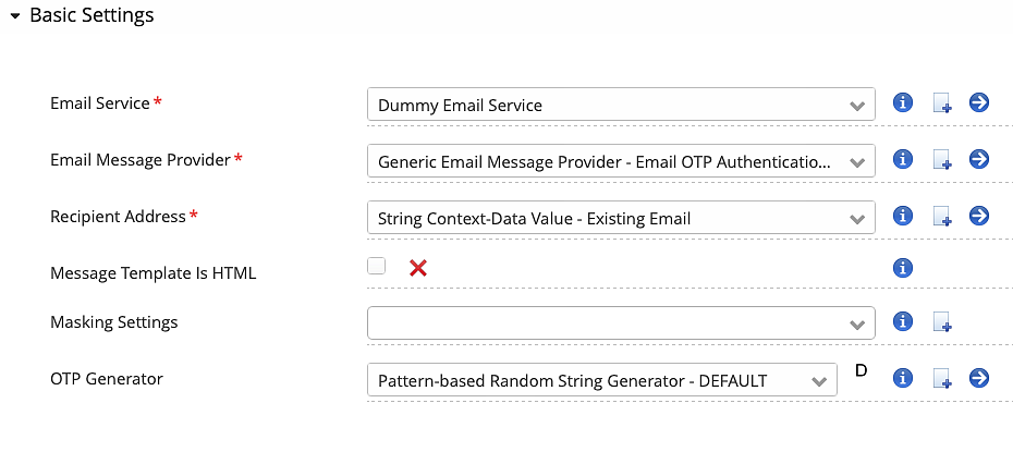 email otp plugin settings