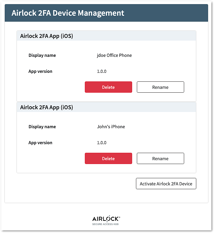 Airlock2FASelfService-List2Devices