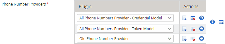 SMS Event Subscriper configuration with multiple phone number providers