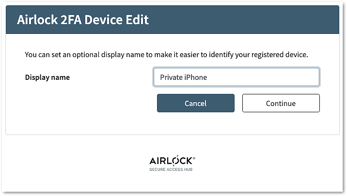 Airlock2FASelfService-RenameDevice